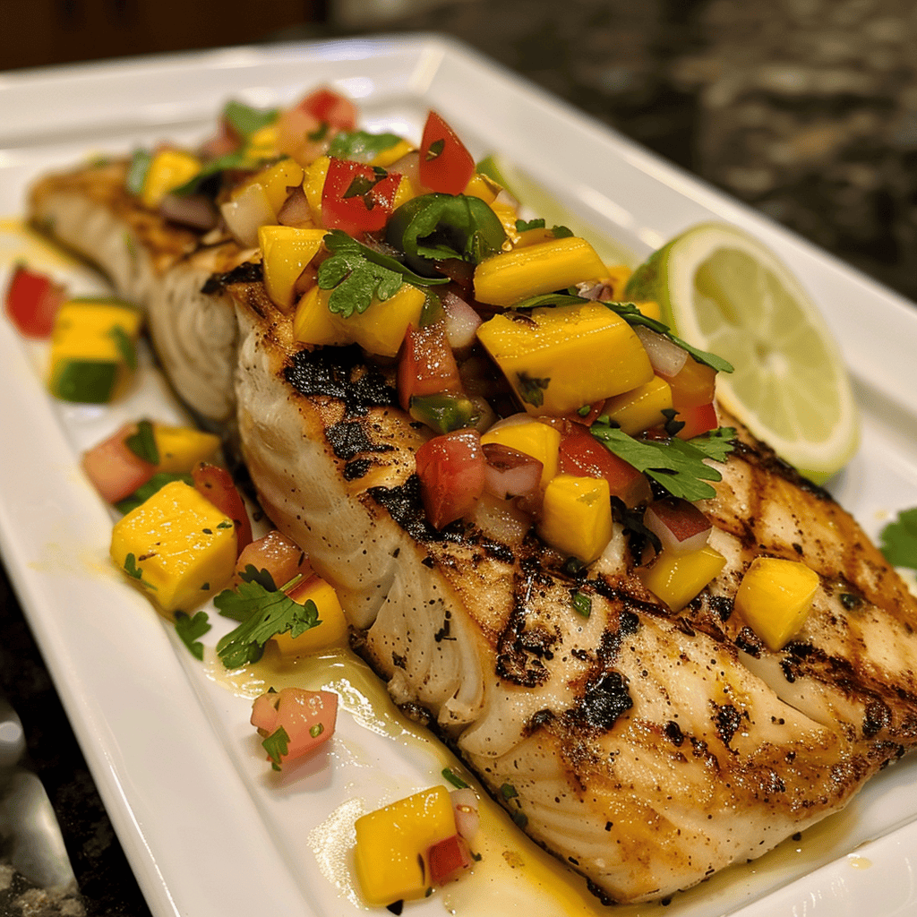 Grilled Grouper with Mango Salsa